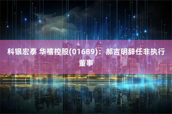 科银宏泰 华禧控股(01689)：郝吉明辞任非执行董事