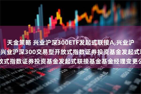 天金策略 兴业沪深300ETF发起式联接A,兴业沪深300ETF发起式联接C: 兴业沪深300交易型开放式指数证券投资基金发起式联接基金基金经理变更公告