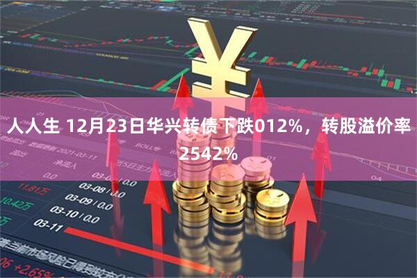 人人生 12月23日华兴转债下跌012%，转股溢价率2542%
